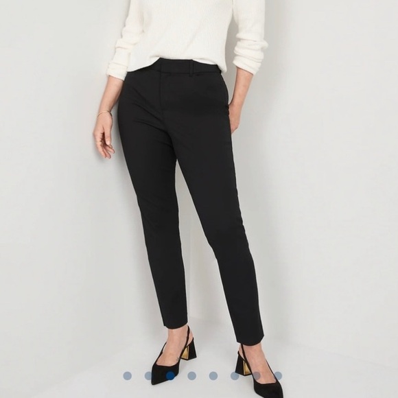 Old Navy Pants - Old Navy Women’s High-Waisted Pixie Skinny Ankle Pants Black 14 Regular Large